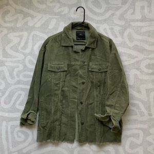 Zara Corduroy Jacket/Oversized Shirt
